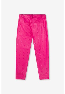 ALIX THE LABEL FAUX LEATHER PANTS BULLHEAD PINK