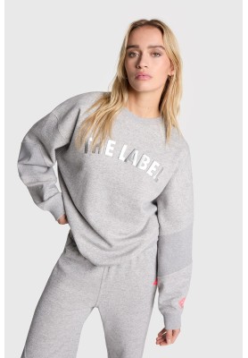 ALIX SWEATER THE LABEL METALLIC LETTERS