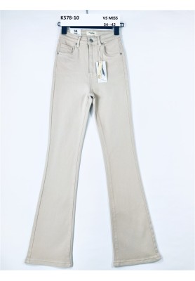 COLORED JEANS K578 FLAIRED...