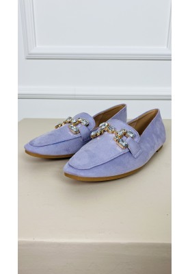 LOAFER LL990 SUEDE STRASS LILA