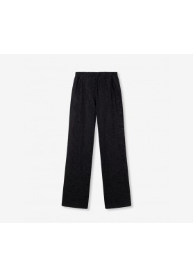 ALIX THE LABEL KNITTED LACE PANTS BLACK