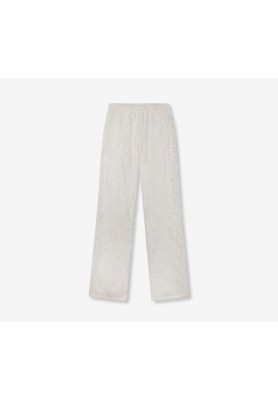ALIX THE LABEL KNITTED LACE PANTS SOFT WHITE