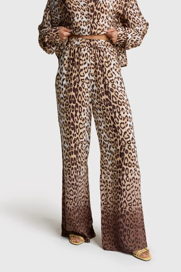 Animal Crepe Pants