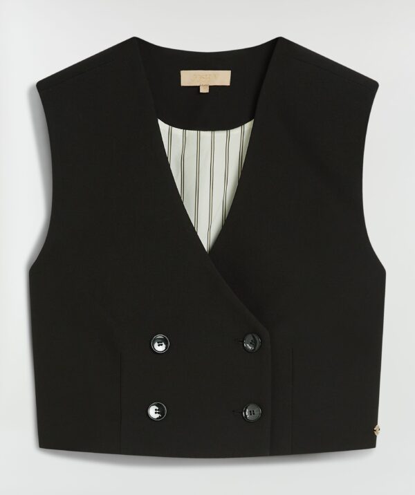 Crop Gilet Leva Black Jv-2506-0102