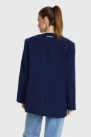 Blazer Collarless Navy 2508420334