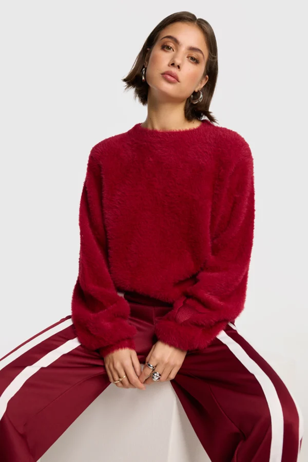Alix Pull Mohair 2508861884 Bordeaux