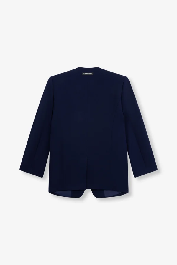 Blazer Collarless Navy 2508420334