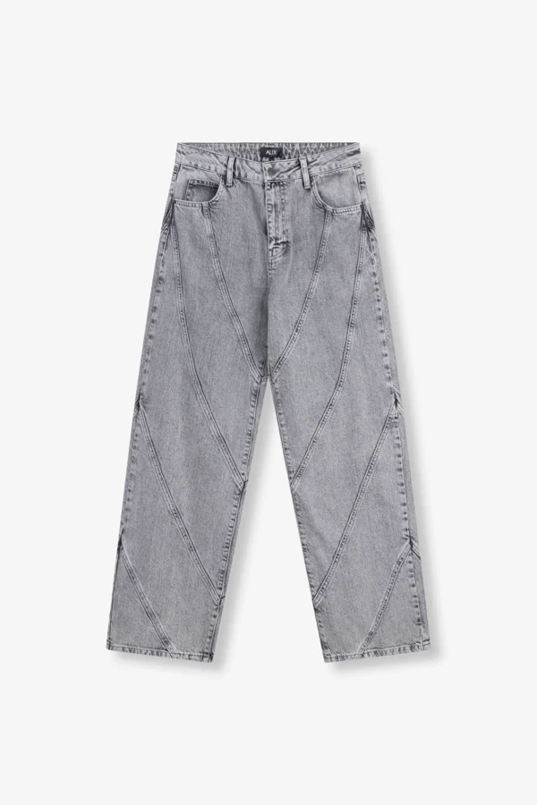 Grey Denim Pants Cutseams 2508196252