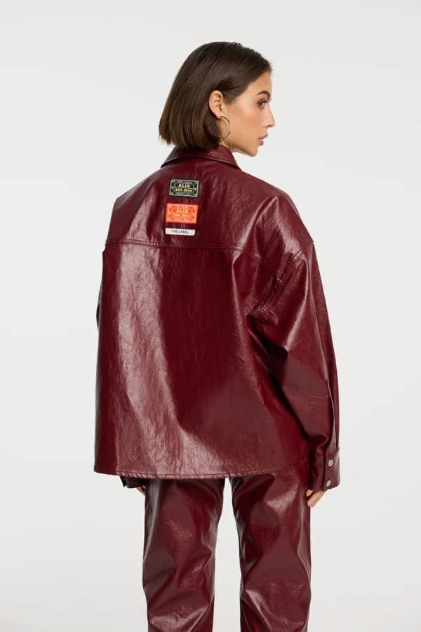 Alix Faux Leather Blouse 2509412310