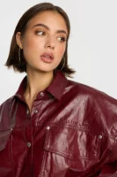 Alix Faux Leather Blouse 2509412310