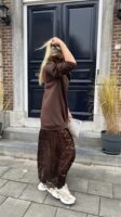 Maxi Sweaterjurk 36502 Lace Bruin