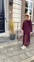 Maxi Sweaterjurk 36502 Lace Bordeaux