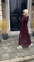 Maxi Sweaterjurk 36502 Lace Bordeaux