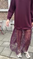 Maxi Sweaterjurk 36502 Lace Bordeaux