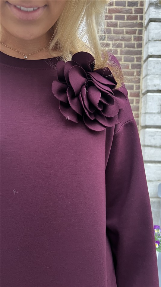 Maxi Sweaterjurk 36502 Lace Bordeaux