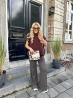 Pantalon Carreaux Ld3543 Blue Jeans