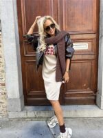 T-Shirt Dress Cherie Beige