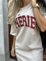 T-Shirt Dress Cherie Beige