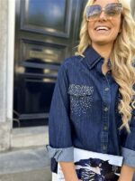 Jeanshemd Strass Hemddetails