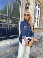 Jeanshemd Strass Hemddetails