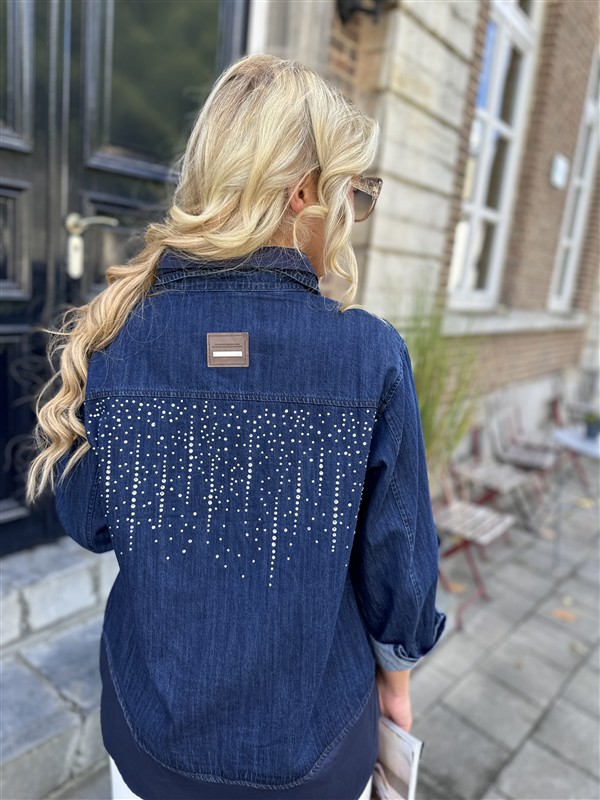 Jeanshemd Strass Hemddetails