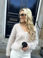 Kidmohair Vest 23356 Beige.