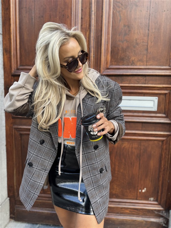 Leatherlook Skirt 26682 Black