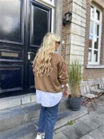 Sweater Paris Color Broderie Bruin