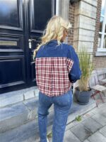 Jeans Hemdje Carreaux + Strass