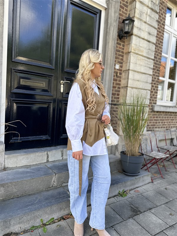 Hemd M86006 Met Gilet Over