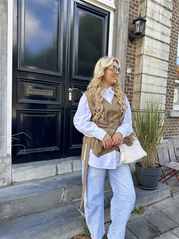 Hemd M86006 Met Gilet Over