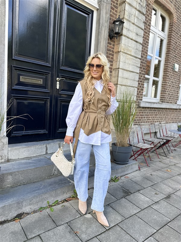 Hemd M86006 Met Gilet Over