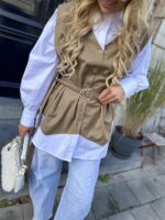 Hemd M86006 Met Gilet Over