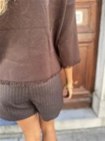 Skort Pc123 Pinstripe Chocolat