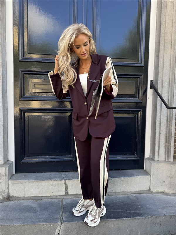 Sporty Blazer 36578 Side Line Sleeve Bur