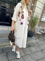 Hemdjurk 18235 Paris Color Broderie Beig