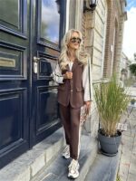 Sporty Blazer 36578 Side Line Sleeve Bru