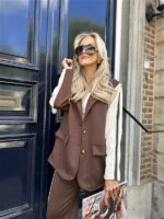 Sporty Blazer 36578 Side Line Sleeve Bru