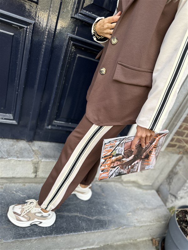 Sporty Blazer 36578 Side Line Sleeve Bru