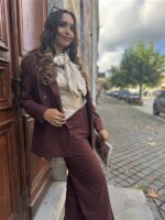 Bow Blouse Ld3497 Beige