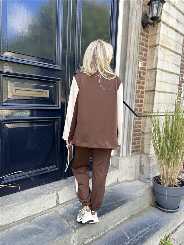 Sporty Blazer 36578 Side Line Sleeve Bru