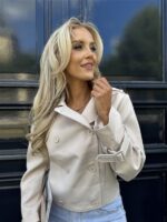 Korte Trench V308 Beige