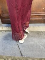 Maxi Lace Dress 3465 Bordeaux