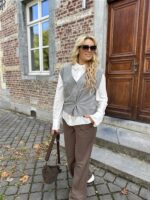 Gilet 01-010120-508 Asym Button