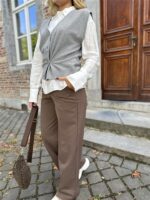 Gilet 01-010120-508 Asym Button