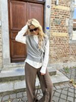 Gilet 01-010120-508 Asym Button