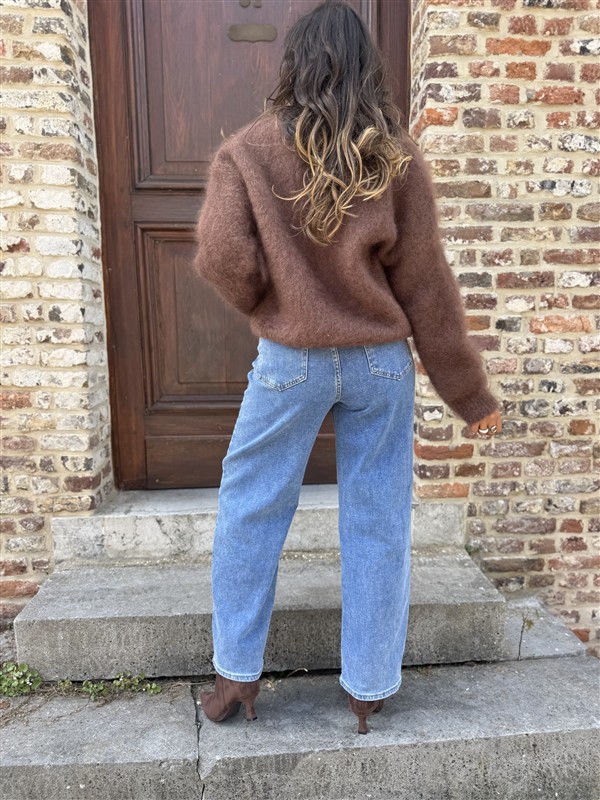 Jeans Strass Stenen + Buisjes Parels