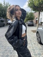 Leatherlook Vest Zwart Ld3346