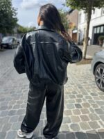 Leatherlook Vest Zwart Ld3346