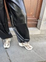 Leatherloook Broek Balloon Ld3347 Zwart